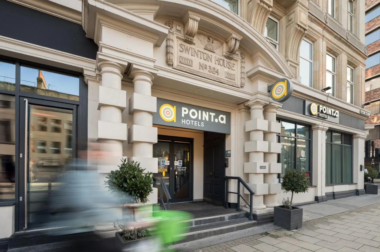 Exterior of Point A Hotel on Gray's Inn Road in Camden, London