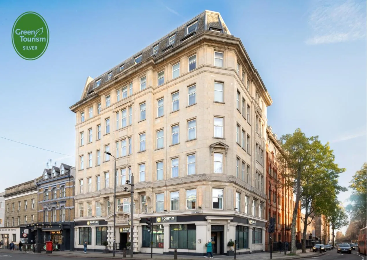 Street view of the hotel building near King's Cross station